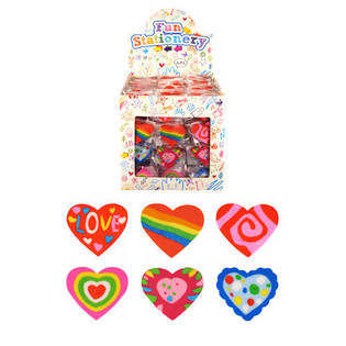 Gomme a Forma di Cuore in Display (216 pz.)