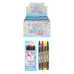Set di 4 PASTELLI A CERA UNICORNO in Display (120 pz.)