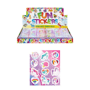 ADESIVI FUN STICKERS – MODELLO: UNICORNO (120 pz.)
