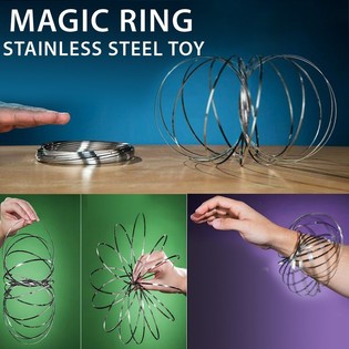 Anelli Magici / Flow Rings - Kinetic 3D Magic Ring - ARGENTO | SU CARD (12 pz)