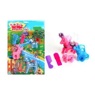Grande Set Gioco Famiglia Pony su Card (6 pz.)