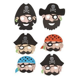 Maschere da Pirata in Gommapiuma per Bambini (24 pz.)