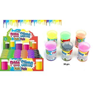 Mini Slime Colorato in Barile (30g) - Display da 24