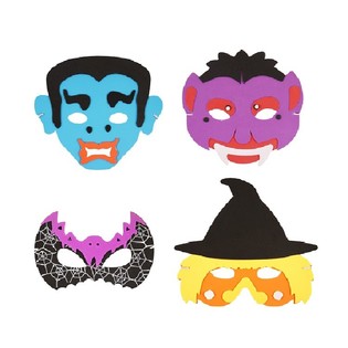 Mix Maschere di Halloween in Foam (24 pz.)