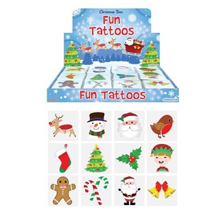 TATUAGGI NATALIZI DIVERTENTI &ndash; MODELLO NATALE (48 bustine x 12 pz.)