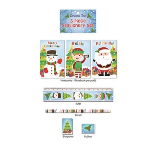 SET DI CANCELLERIA NATALIZIO 5 PEZZI (24 pz.)