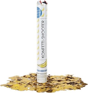 Cannone sparacoriandoli Banana – Colore: giallo - 40 cm (10 pz.)