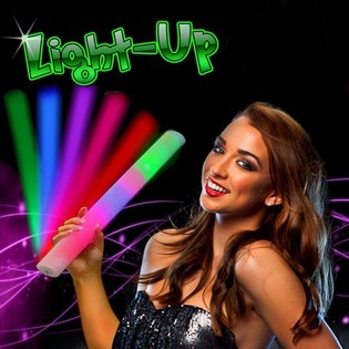 Bastoncini in Schiuma LED - Luci Multicolor in Display (24 pz.)