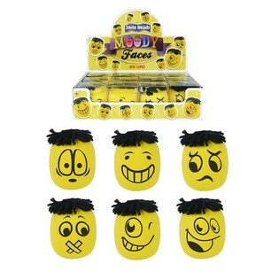 PALLINE ANTISTRESS MOODY FACES GRANDI IN DISPLAY (12 pz.)