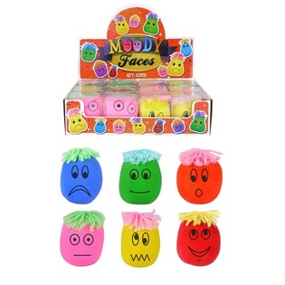 Palline Antistress Moody Faces Grandi in Display (12 pz.)