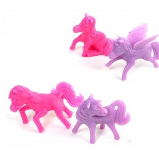Unicorni in Plastica per Pesca di Beneficenza e Regali (48 pz.)