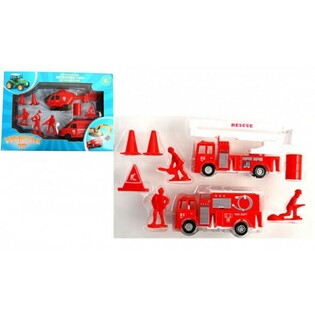 Set da Gioco Vigili del Fuoco 9 Pezzi (Set da 3)