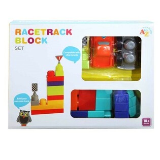 Set di Blocchi da Costruzione Pista da Corsa 18 mesi+ (2 pz)