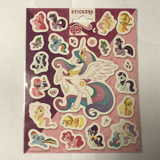 Fogli grandi di adesivi My Little Pony, 20x16 cm (10 pz.)
