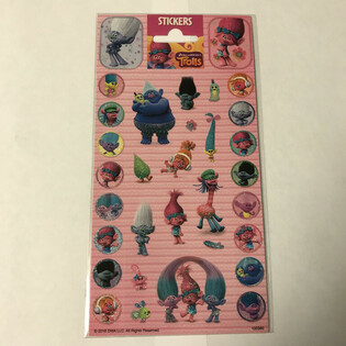 Foglio di Adesivi TROLLS - 20 x 10 cm (10 pz.)