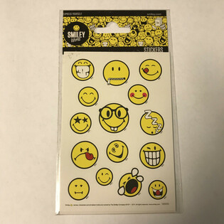 FOGLIO DI ADESIVI: SMILEY'S, 16 x 9 cm (10 pz.)