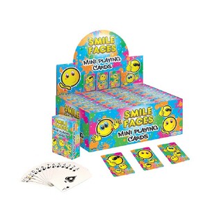 MINI CARTE DA GIOCO – MODELLO: SMILEY IN DISPLAY (24 pz.)