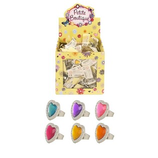 Anelli a Cuore per Bambini in Espositore (240 pz.)