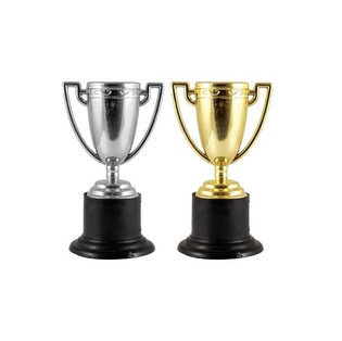 Trofeo Vincitore – 10 cm Mix Oro e Argento (12 pz.)