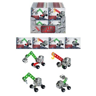 COSTRUISCI IL TUO VEICOLO DA CANTIERE IN METALLO – IN DISPLAY (24 pz)