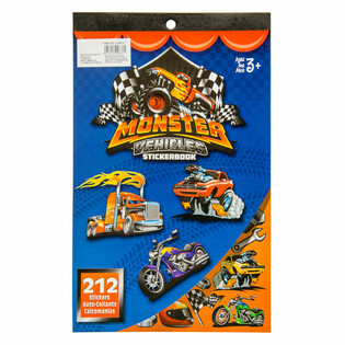 Libro di adesivi Monster Truck 212 pezzi (12 pz.)