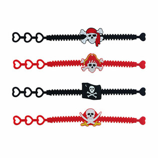 BRACCIALETTI IN SILICONE PIRATA PER BAMBINI (100 pz.)