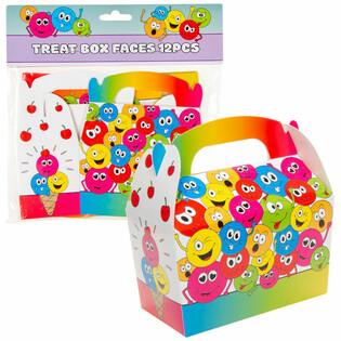 Scatolina Regalo Smiley per Dolcetti 12x12.5x6 cm (12 pz)
