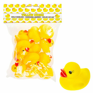 PAPERELLE DI GOMMA GIALLE PICCOLE (12 pz.)