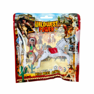 Mix Statuette Cowboy e Indiano su Cavallo (12 pz)