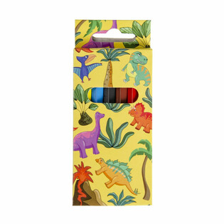 Set da 6 matite colorate - Dinosauro (24 pz.)