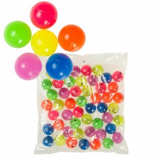 MIX PALLINE RIMBALZANTI COLORI NEON Ø 3,2 cm (50 pz)