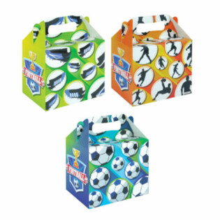 Scatola Menu BAMBINI &ndash; CALCIO &ndash; 14 x 9,5 x 18 cm (24 pz.)