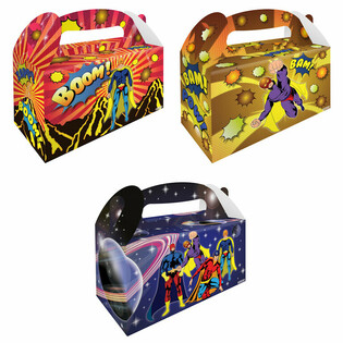 Menubox per Bambini &ndash; Supereroi &ndash; 22,5 x 9,5 x 18 cm (12 pz.)