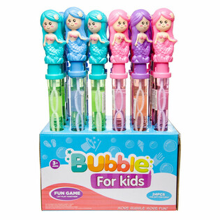 Bacchetta Bolle di Sapone Sirena - 38 cm - Display (24 pz)