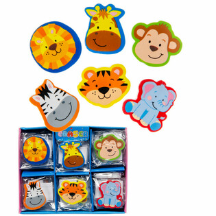 Mix Gomme per Cancellare Animali Selvaggi in Display (36 pz.)