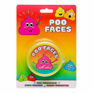 Slime Putty Faccine di Cacca Smiley su Cartoncino (12 Pezzi)
