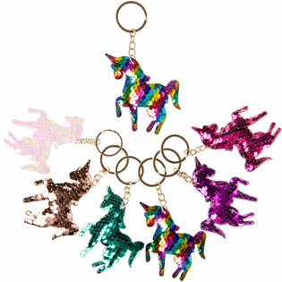 Portachiavi UNICORNO con PAILLETTES (12 pz.)