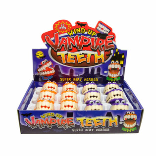 Dentiera da Vampiro a Carica in Display (12 pz.)