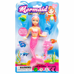 Bambola Sirena MERMAID su Cartoncino (12 pz.)