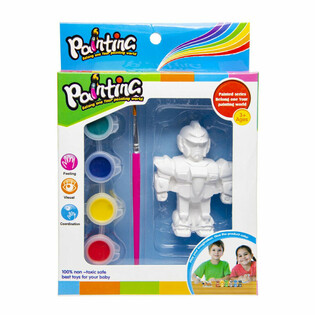 Statuetta 3D da Dipingere - Leone / Robot / Farfalla (6 pz.)