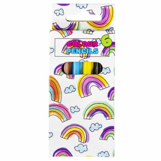 Set di 6 Matite Colorate - Arcobaleno (24 pz.)