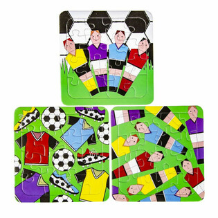 MIX PUZZLE DI CALCIO - 14 x 14 cm (50 pezzi)