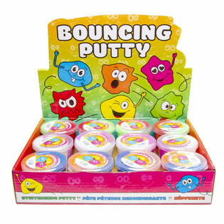BOUNCING PUTTY - SMILEY IN DISPLAY (12 pezzi)