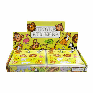 FUN STICKERS – MODELLO: ANIMALI DELLA GIUNGLA (120 pz.)