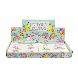 TATUAGGI DIVERTENTI – MODELLO: UNICORNO (96 pz.)