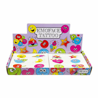 TATUAGGI DIVERTENTI – MODELLO: SMILEY (96 pz.)