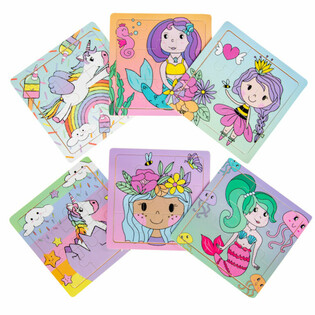 Display Puzzle in Legno per Bambine (24 pezzi)