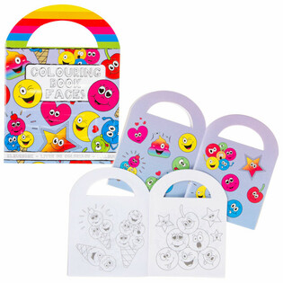 Piccoli album da colorare Smiley con adesivi (48 pz.)
