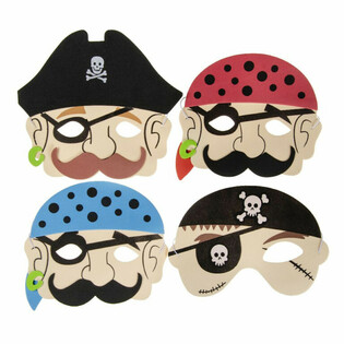 MASCHERE DA PIRATA IN GOMMA PIUMA - RAGAZZI (60 pezzi)