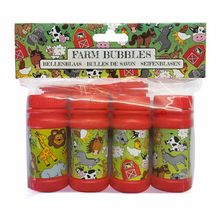 BOLLE DI SAPONE 50ML ANIMALI DELLA FATTORIA (4pz)